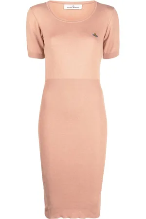 Vivienne Westwood Orb-logo knitted midi dress