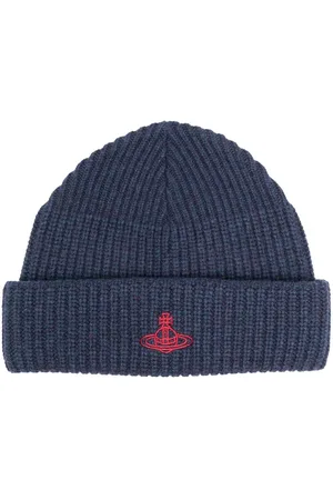Vivienne Westwood Sporty Orb-embroidered wool beanie