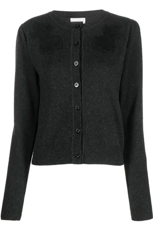 See by Chloé Lace-detail fine-knit cardigan
