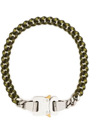 BOTTEGA VENETA LEATHER AND GOLD-TONED SILVER 925 DOUBLE-WRAP