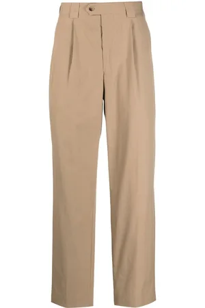 Paul Smith Pleat-detail cotton straight-leg trousers