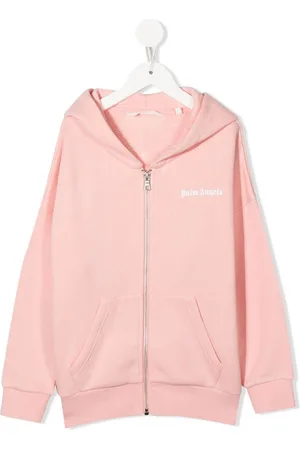 Palm Angels Zip-up logo hoodie