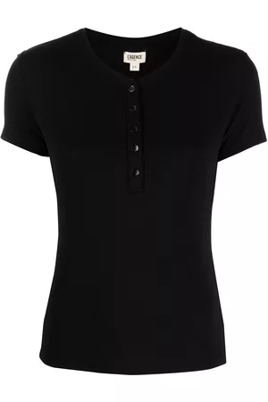 L'Agence Women Short Sleeve - Short-button short-sleeve top