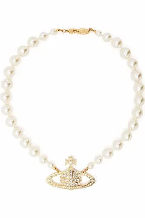 Vivienne Westwood Bas Relief pearl-chain choker