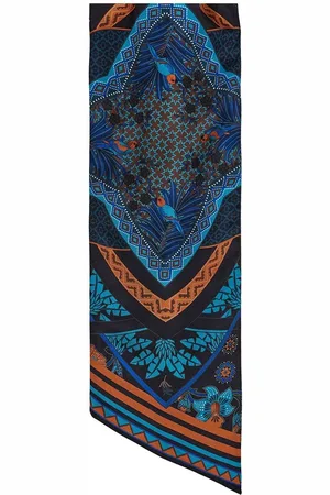 Salvatore Ferragamo Nirvana-print silk bandeau scarf