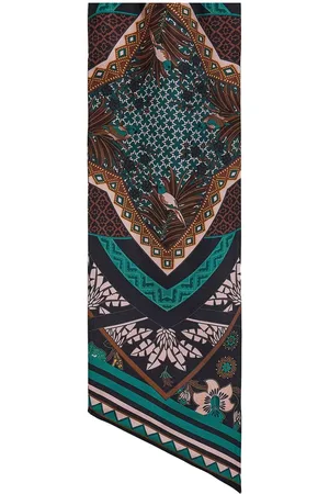 Salvatore Ferragamo Nirvana-print silk bandeau scarf
