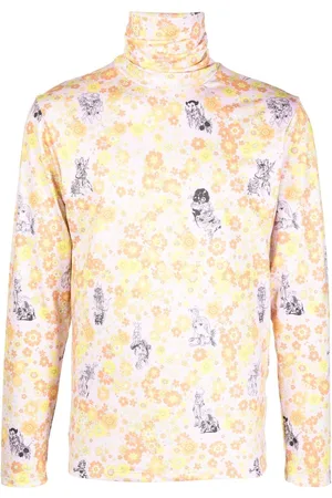 Liberal Youth Ministry Floral motif print high neck top