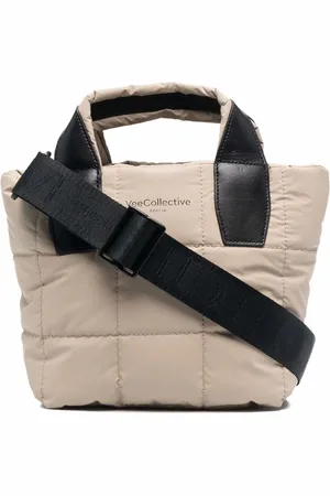 VeeCollective Quilted logo-detail tote bag