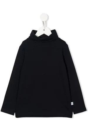 Il gufo Logo-patch roll neck sweater