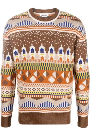HENRIK VIBSKOV Intarsia-knit design jumper