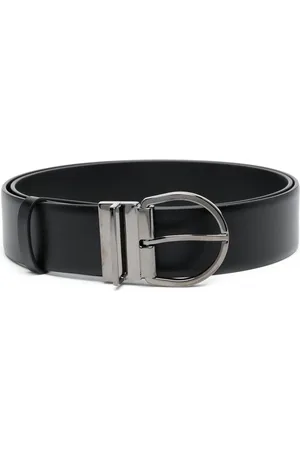 VLOGO SIGNATURE CALFSKIN BELT WITH PONY ANIMALIER EFFECT 30 MM