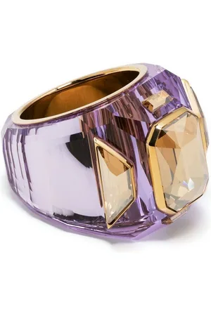 Rings in the color purple for Women on sale