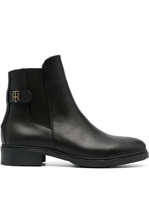 Tommy Hilfiger Monogram-plaque ankle boots