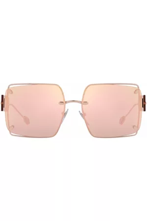 Bvlgari Women Rimless Sunglasses - Rimless square-frame sunglasses