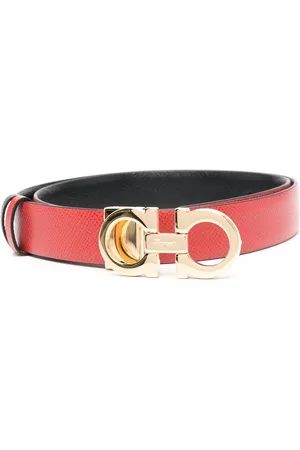 Salvatore Ferragamo Gancini-buckle calf leather belt