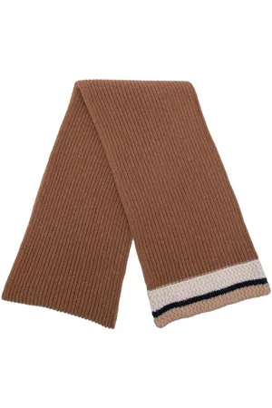 PRINGLE OF SCOTLAND Tipped wool-cashmere scarf