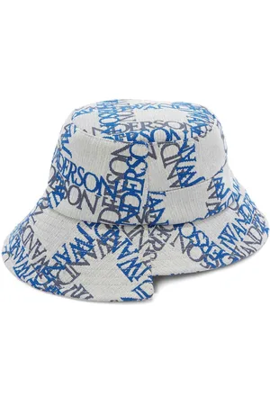 Calvin Klein monogram repeat print bucket hat in black