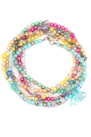 AMIR SLAMA Mixed-bead necklace