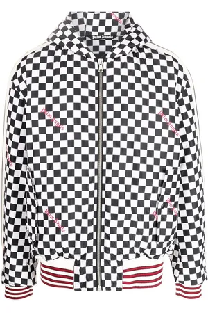 Palm Angels Zip-up hooded jacket