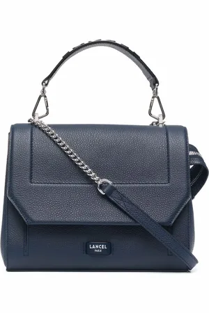 LANCEL Logo-print leather tote bag