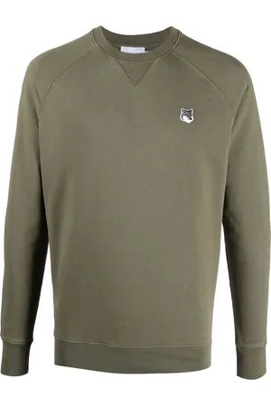 Maison Kitsuné Logo-patch crew-neck sweatshirt