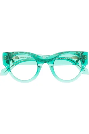 OFF-WHITE Round-frame clear-lens glasses