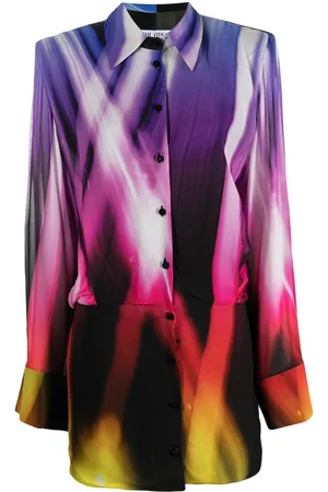 The Attico Abstract-print shirtdress