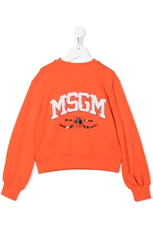 Msgm Textured-logo sweatshirt