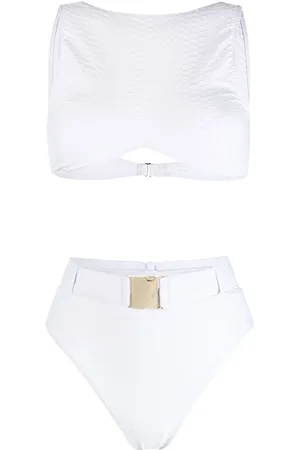 Noire Swimwear Belted high-rise bikini