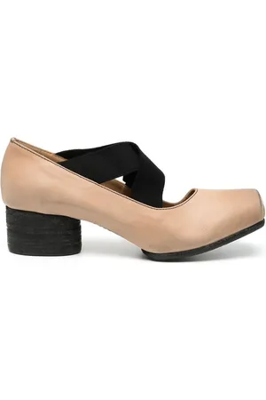 UMA WANG Ballerina square toe elasticated pumps