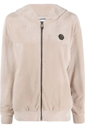 Philipp Plein Skull-appliqu?? zip-up hoodie
