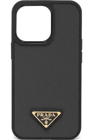 Prada Triangle-Logo AirTag Holder