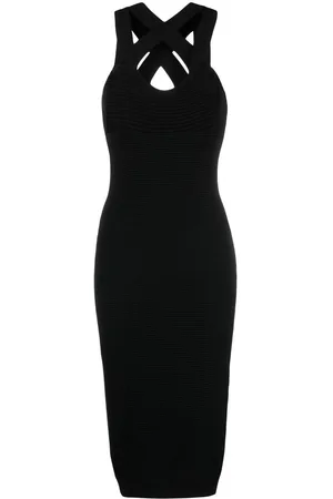 Patou Criss-cross straps midi dress