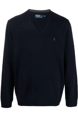 Ralph Lauren Logo-embroidered V-neck jumper
