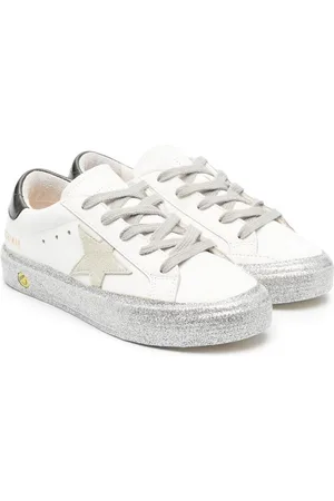 Golden Goose Superstar glittered low-top sneakers