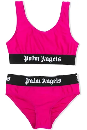 Palm Angels Logo Print Sports Bra - Farfetch