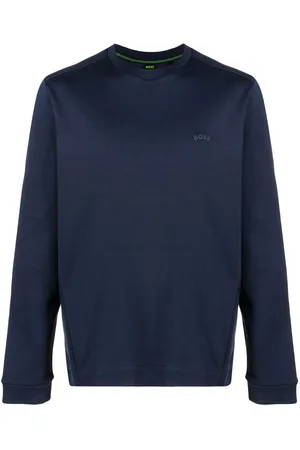 HUGO BOSS Salbo Curved logo-print sweatshirt