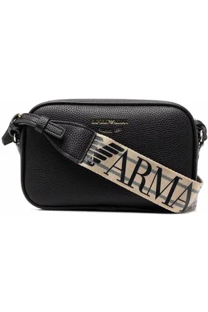 Shop GIORGIO ARMANI Men's Leather Handbag - Black | DiGiShi