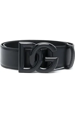 Dolce & Gabbana Logo-buckle leather belt