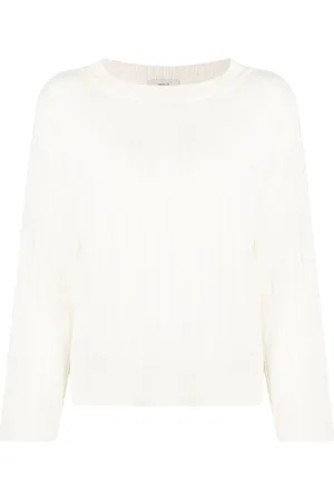 PRINGLE OF SCOTLAND Wide-neck ribbed-knit jumper
