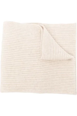N.PEAL Ribbed-knit cashmere scarf