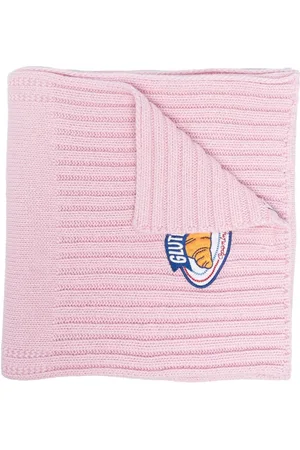 Opening Ceremony Embroidered-logo rib-knit scarf