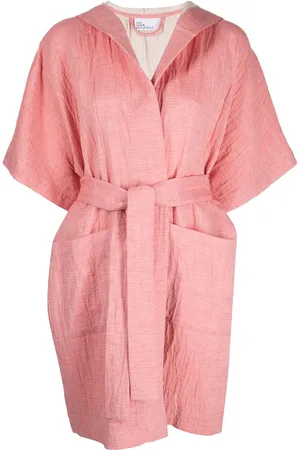 Lisa Marie Fernandez Hooded cotton-linen dressing gown