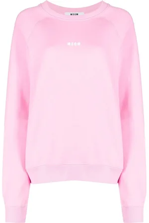 Msgm Logo-print crew neck sweatshirt