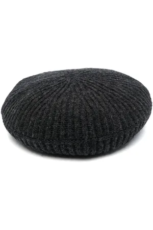 Ganni Ribbed knitted beret