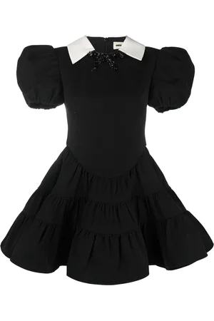 Shushu/Tong Puff-sleeve tiered minidress