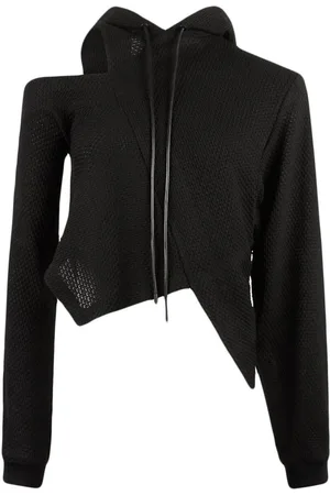 RTA Kayla exposed-shoulder hoodie