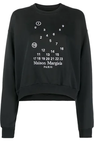 Maison Margiela Numbers-motif cotton sweatshirt