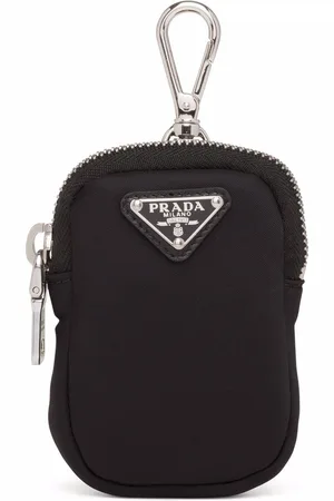 Prada Logo-plaque zip-fastening pouch