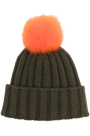Woolrich Pom-pom ribbed-knit beanie